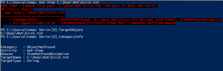 Error Handling in Windows PowerShell Scripts